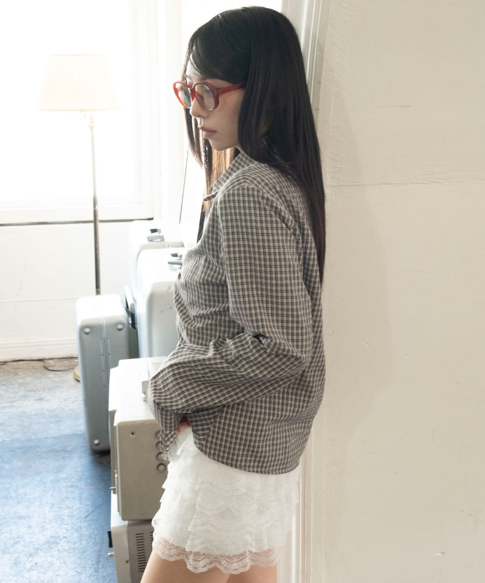 ベージュ　モデル：159cm F着用