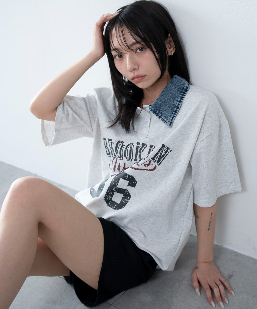 杢グレー　モデル：159cm F着用