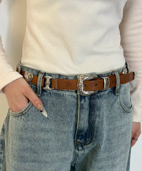 Lハートコンチョデザインベルト