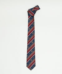 エンブレムストライプネクタイ