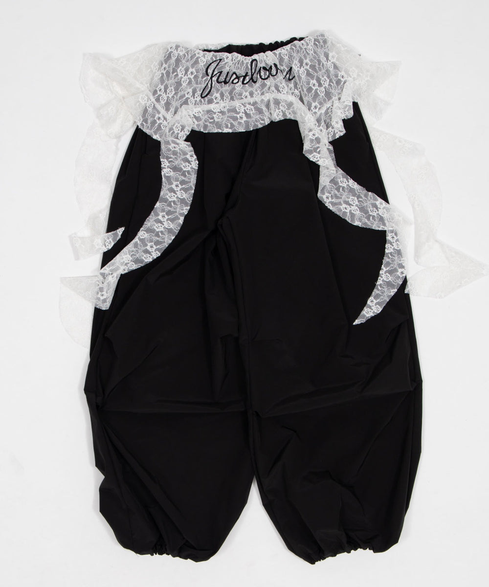 ビジューワンショルタンクレイヤードパンツセット