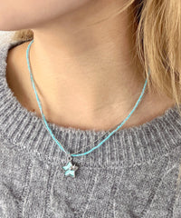 L2連ビーズモチーフネックレス