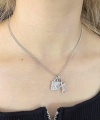 L2Pラインストーンモチーフネックレス