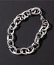 Mステンレスヘビーチェーンブレスレット/アズキチェーン（柄2）