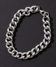 Mステンレスヘビーチェーンブレスレット/キヘイチェーン（柄3）