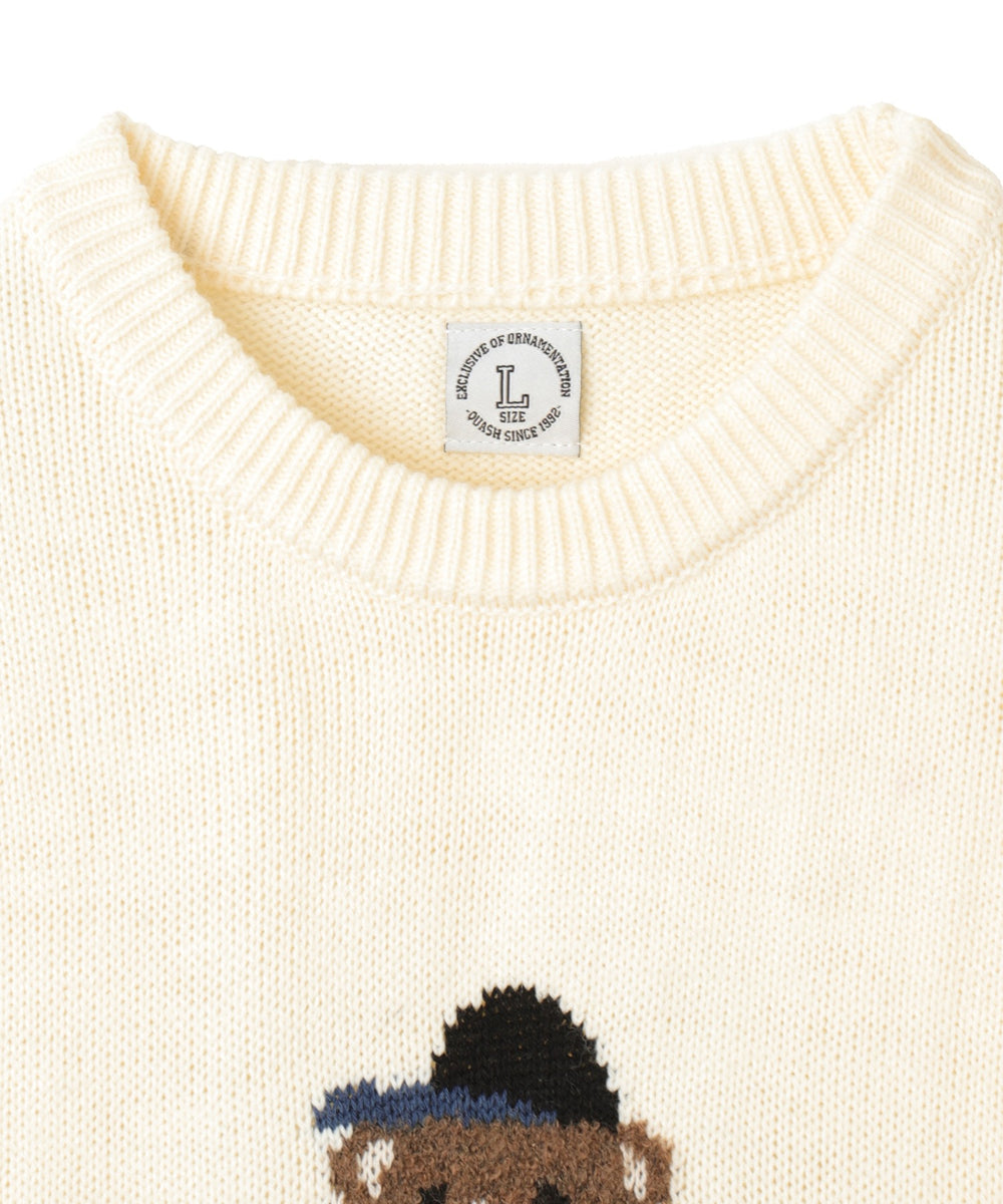 アニマルジャガードニットプルオーバー