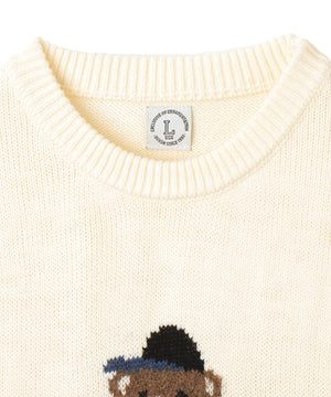 アニマルジャガードニットプルオーバー