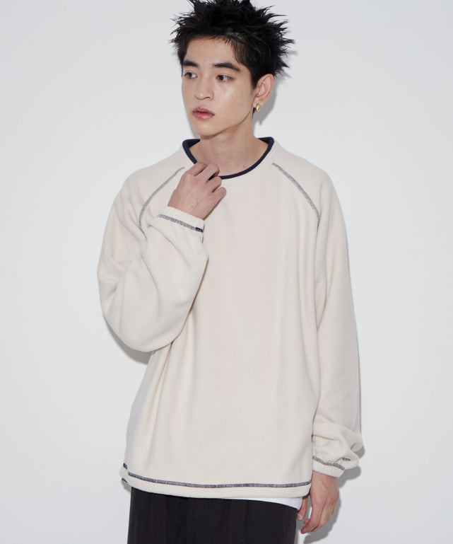 ホワイトアイボリー　モデル：180㎝　L着用