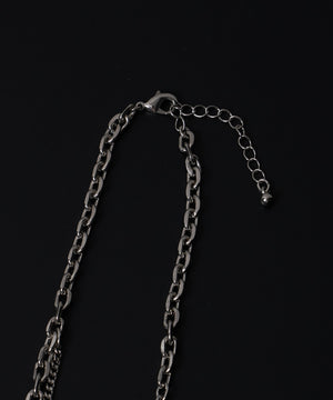 MモチーフMIXチェーンネックレス