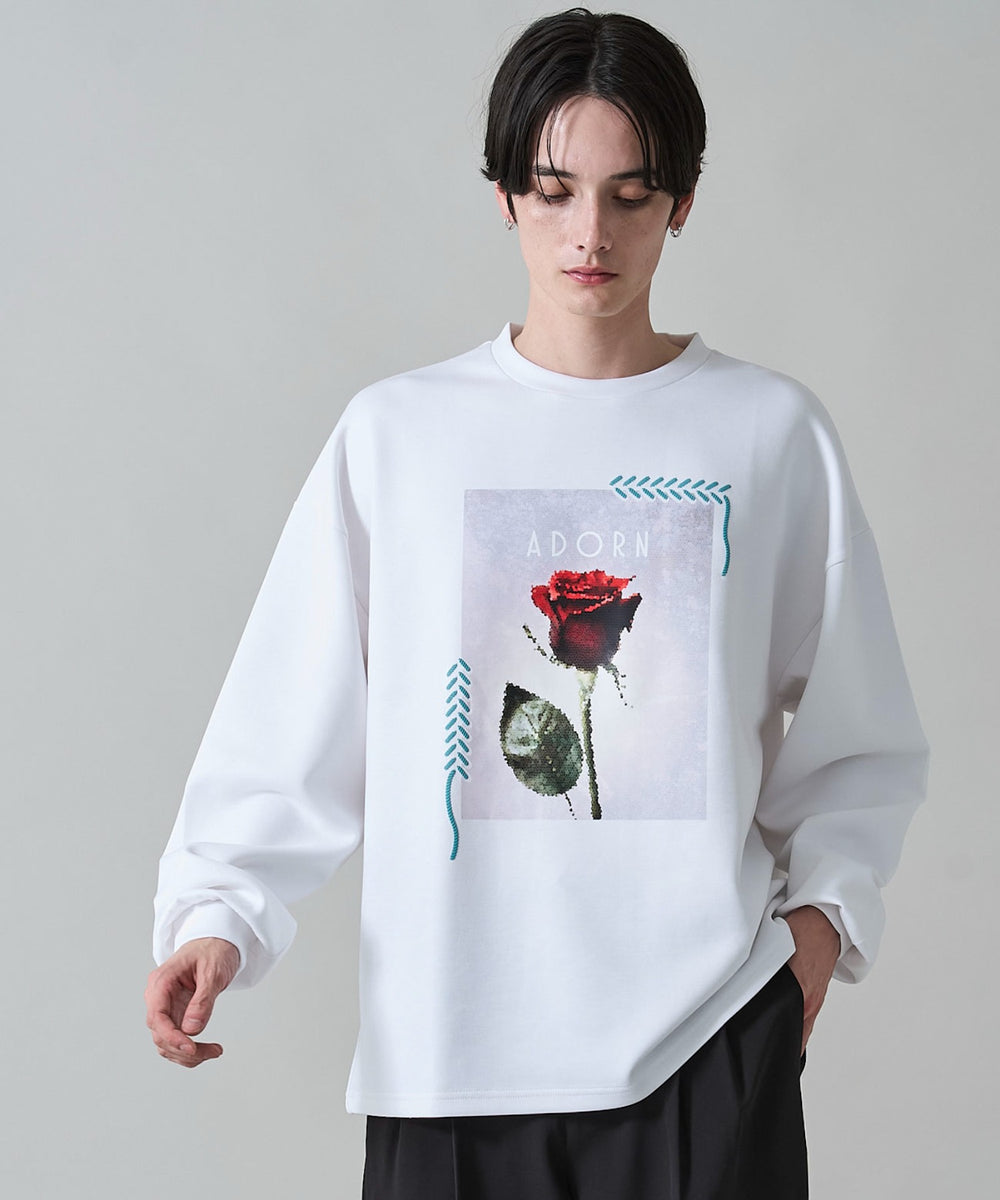 ホワイト　モデル：180㎝　L着用