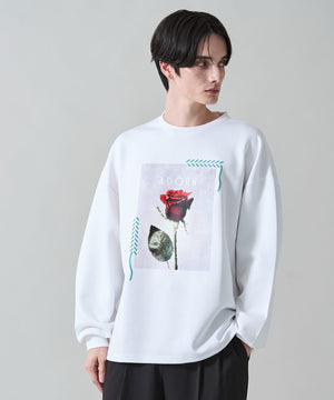 ホワイト　モデル：180㎝　L着用