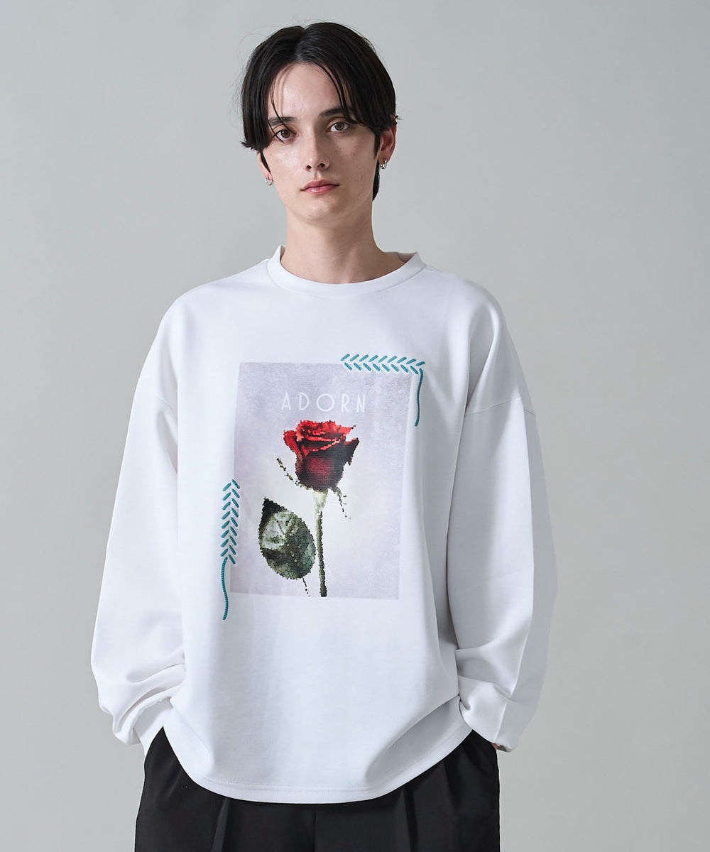 ホワイト　モデル：180㎝　L着用