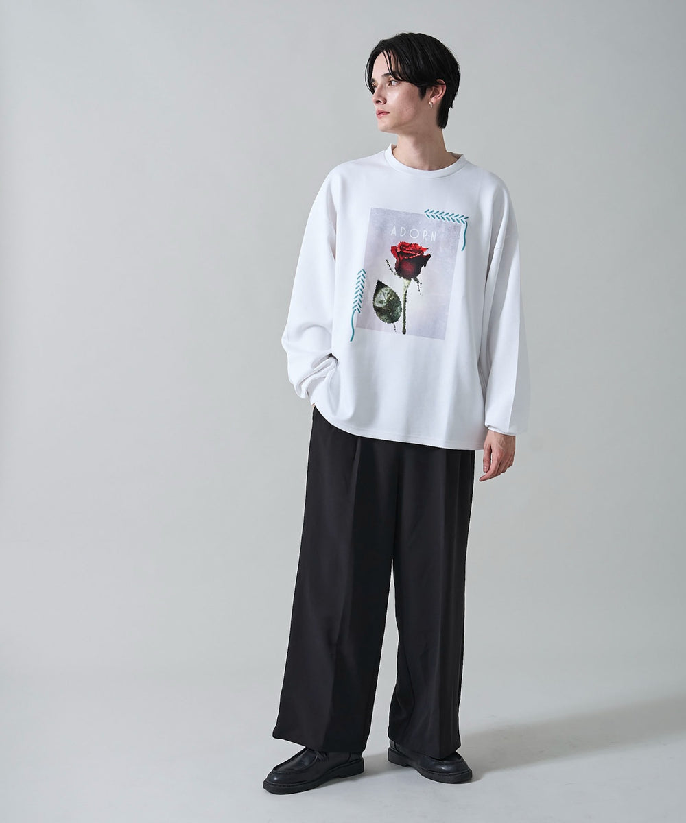 ホワイト　モデル：180㎝　L着用