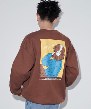 ブラウン　モデル：180㎝　L着用