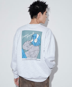 アッシュグレー　モデル：180㎝　L着用