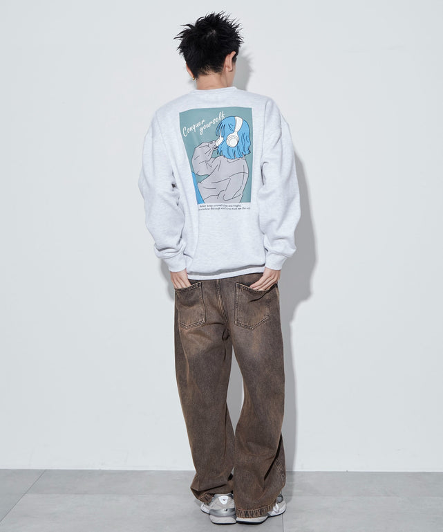 アッシュグレー　モデル：180㎝　L着用