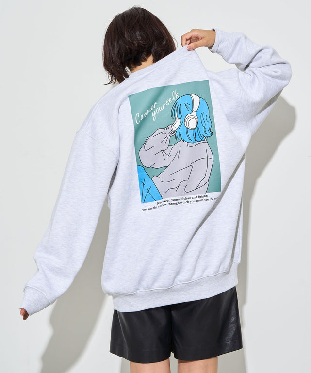 アッシュグレー　モデル:160cm L着用