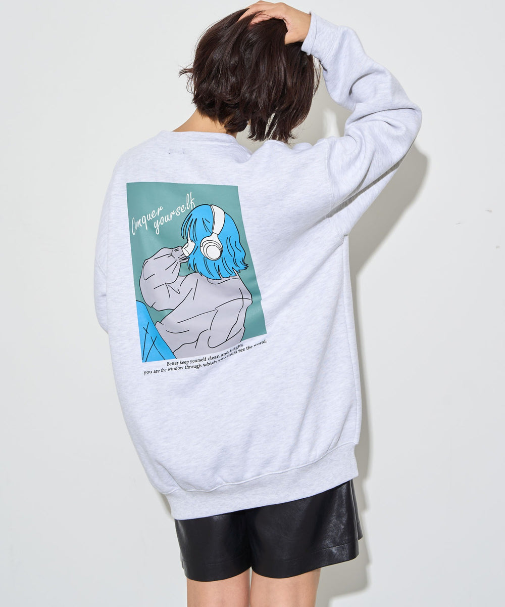 アッシュグレー　モデル:160cm L着用