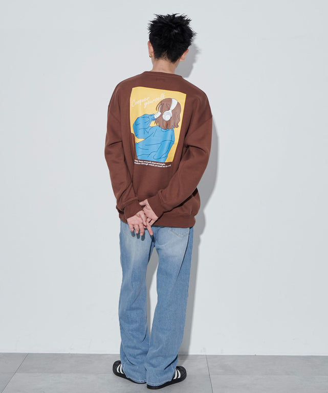 ブラウン　モデル：180㎝　L着用