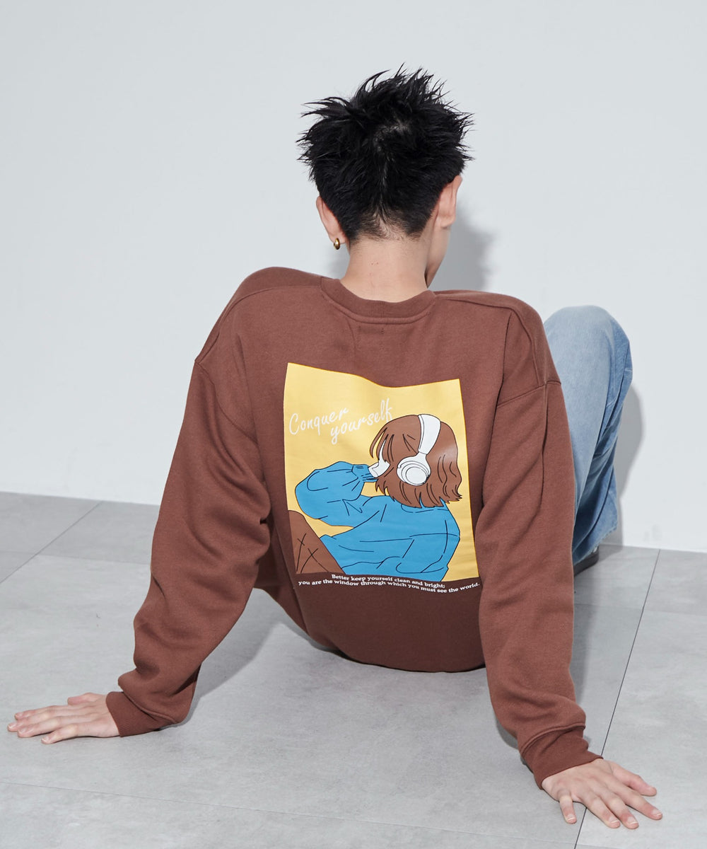 ブラウン　モデル：180㎝　L着用