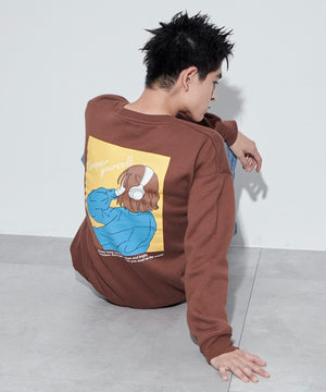 ブラウン　モデル：180㎝　L着用