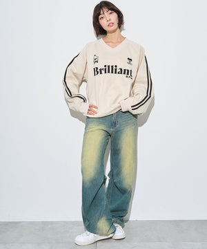 ホワイトアイボリー　モデル:160cm L着用