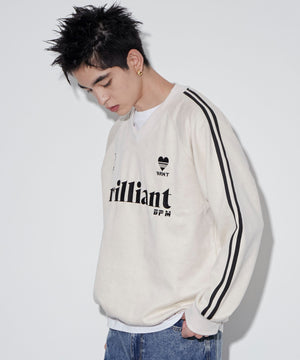 ホワイトアイボリー　モデル：180㎝　L着用