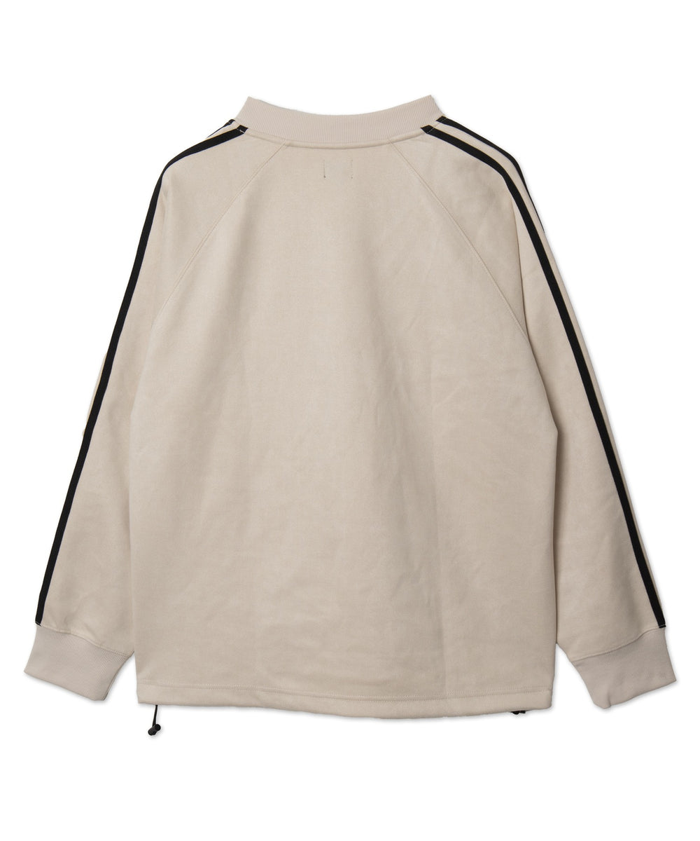 フェイクスウェードグラフィックプルオーバー