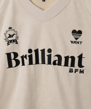 フェイクスウェードグラフィックプルオーバー