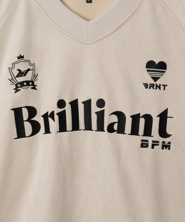 フェイクスウェードグラフィックプルオーバー