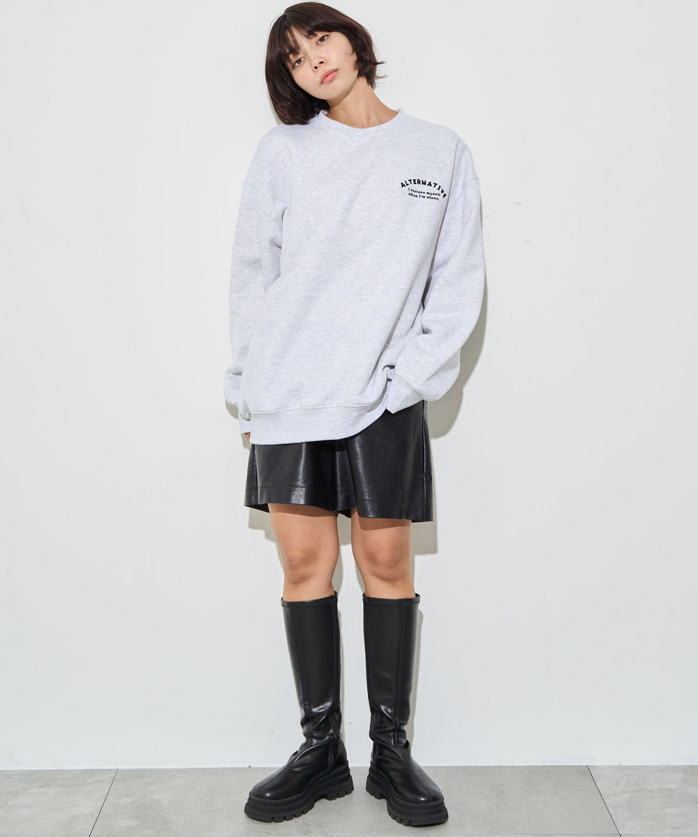 アッシュグレー　モデル:160cm L着用