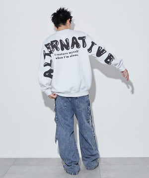 アッシュグレー　モデル：180㎝　L着用