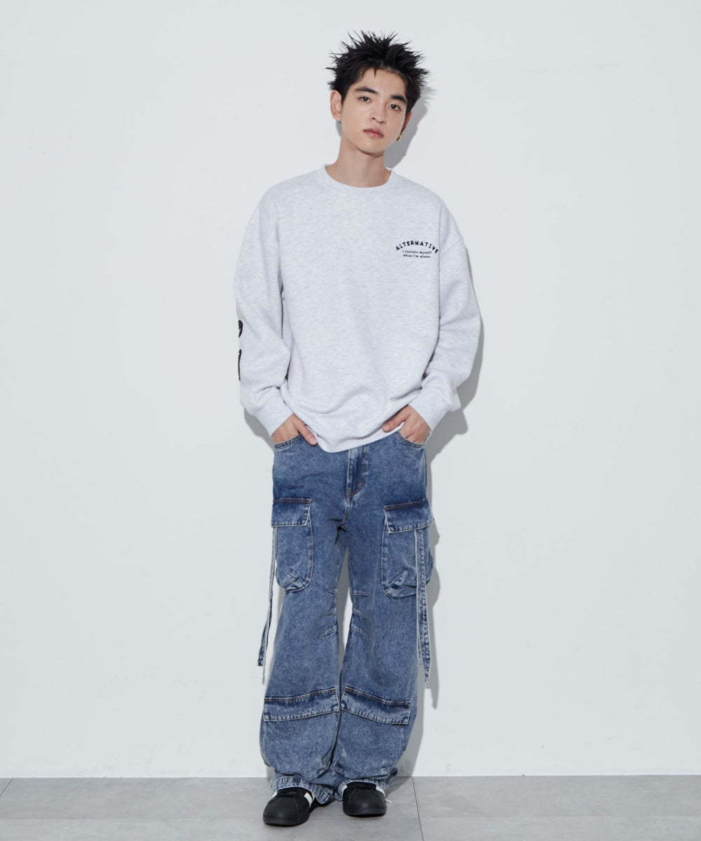 アッシュグレー　モデル：180㎝　L着用