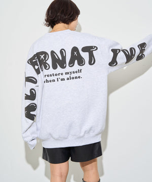 アッシュグレー　モデル:160cm L着用