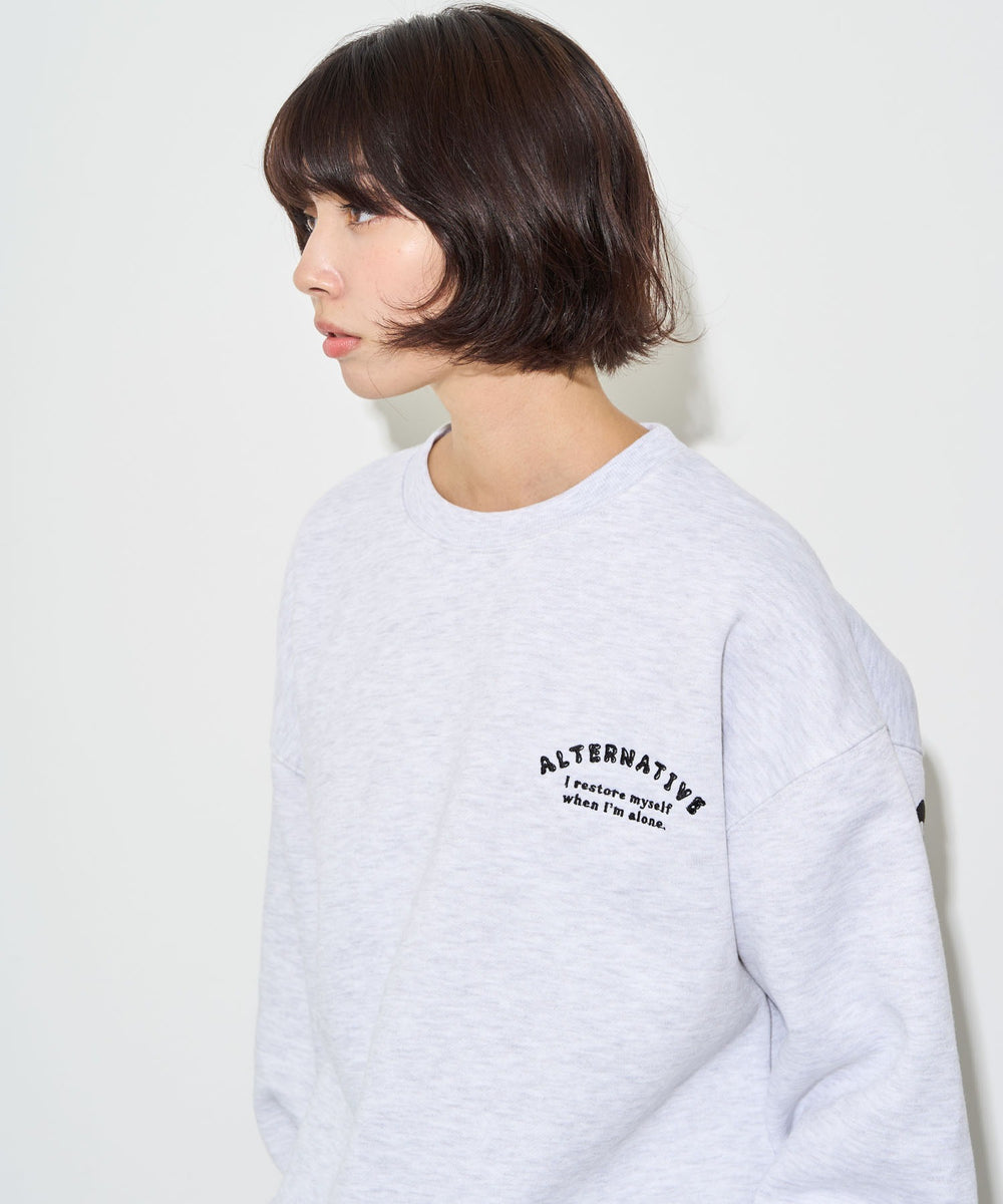 アッシュグレー　モデル:160cm L着用