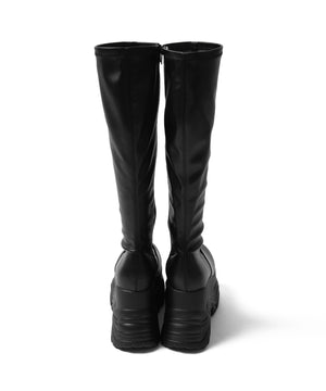 厚底ボリュームスニーカーソールロングブーツ