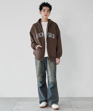 デニム淡加工 モデル：180cm L着用