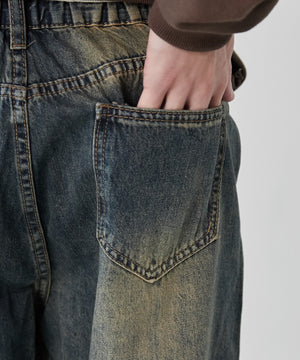 スウィッチングデニムパンツ