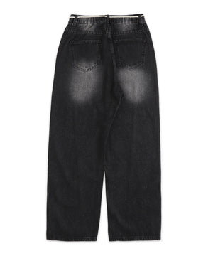 スウィッチングデニムパンツ