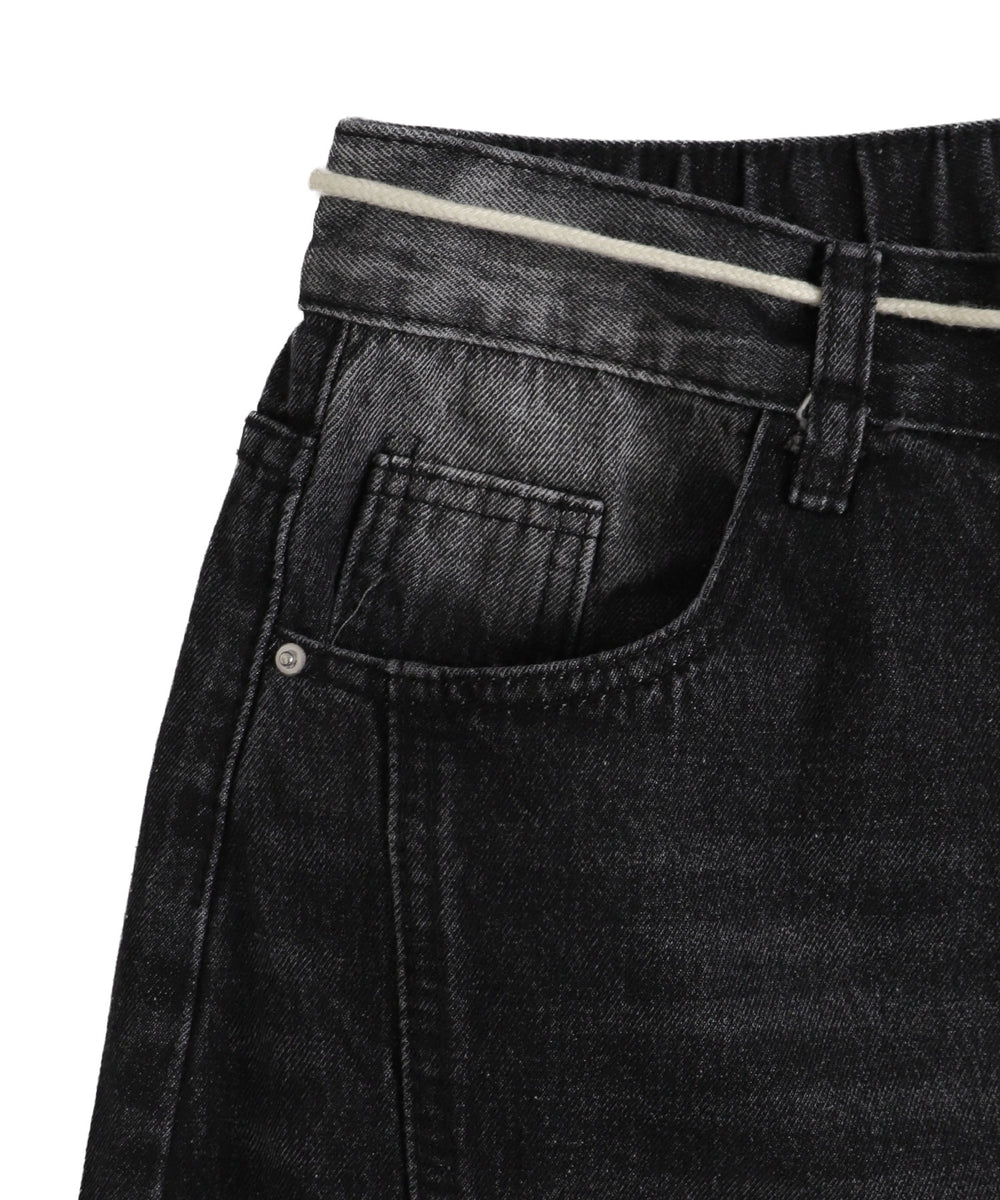 スウィッチングデニムパンツ