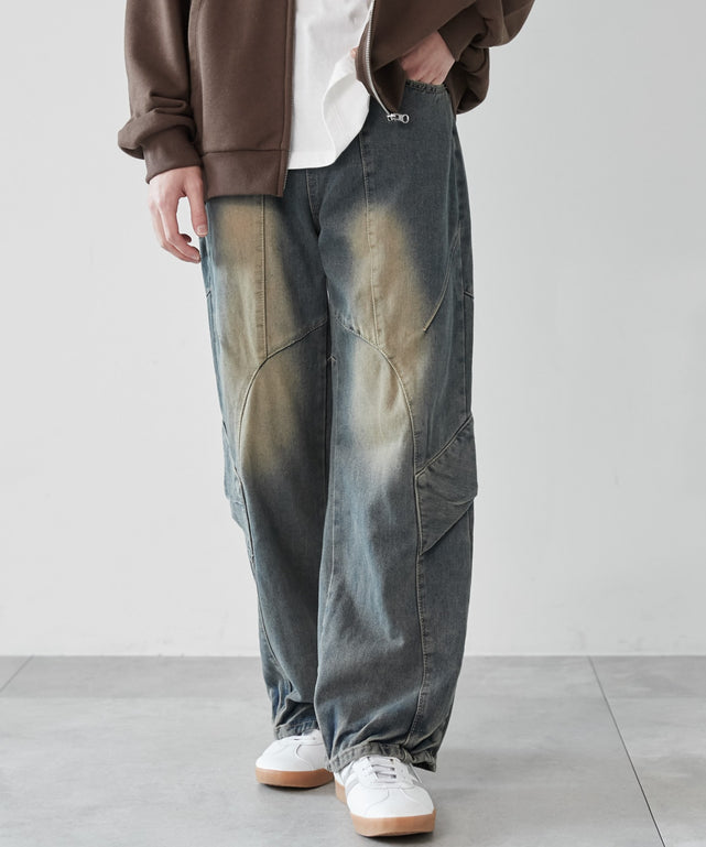 ウォッシュデニムカーゴパンツ【一部店舗限定】｜WEGO（ウィゴー