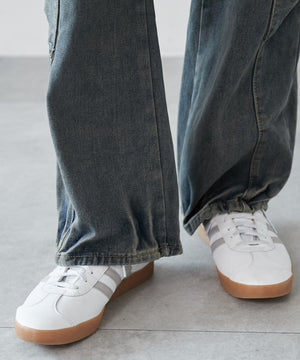 ウォッシュデニムカーゴパンツ