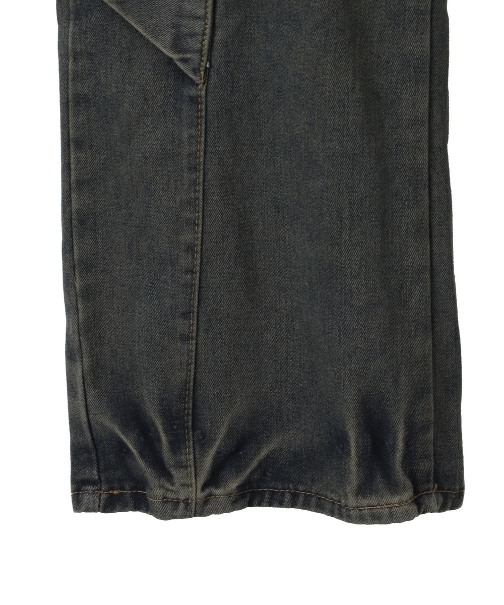 ウォッシュデニムカーゴパンツ