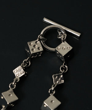 Mサイコロモチーフネックレス