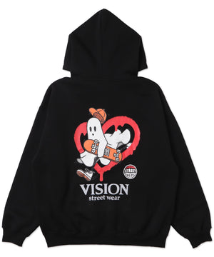 VISIONゴーストグラフィックプルパーカー