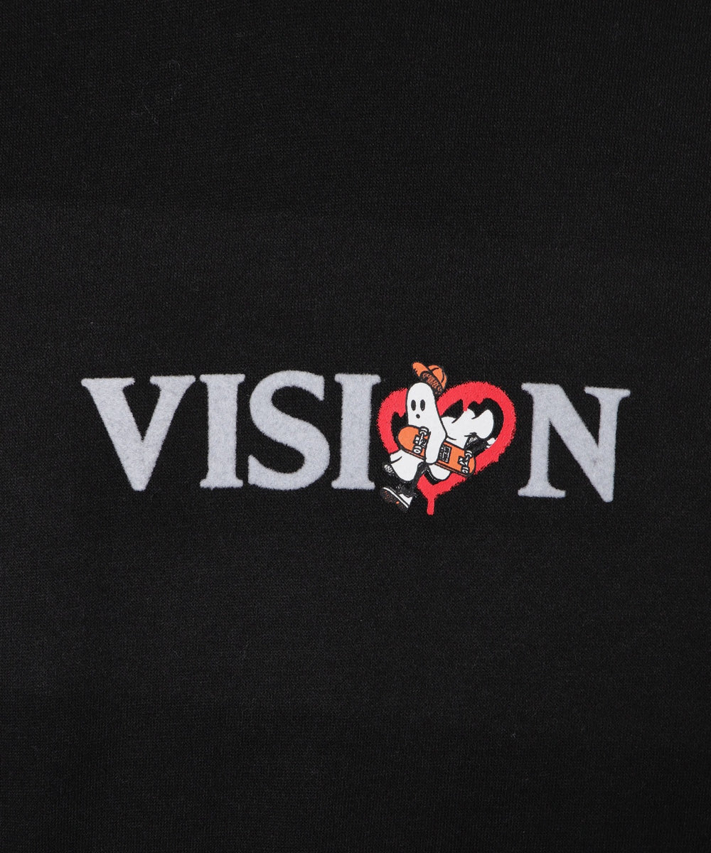 VISIONゴーストグラフィックプルパーカー