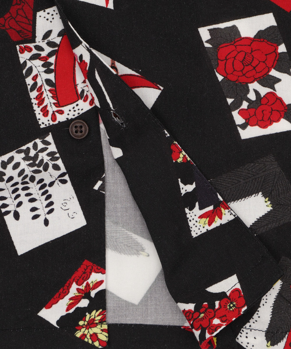 和柄レーヨンシャツ（SS）