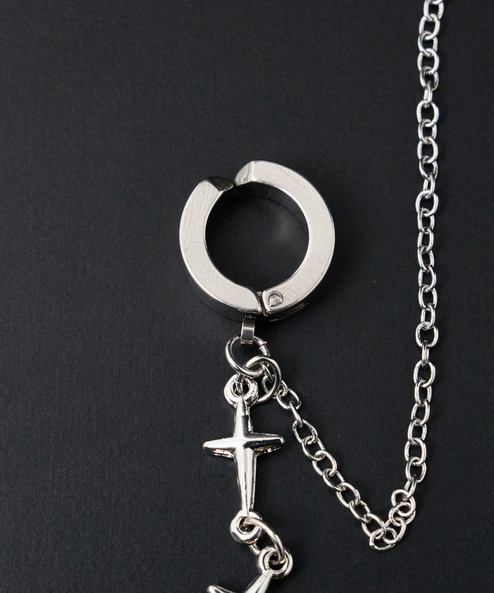 Ｍカフデザインイヤリング