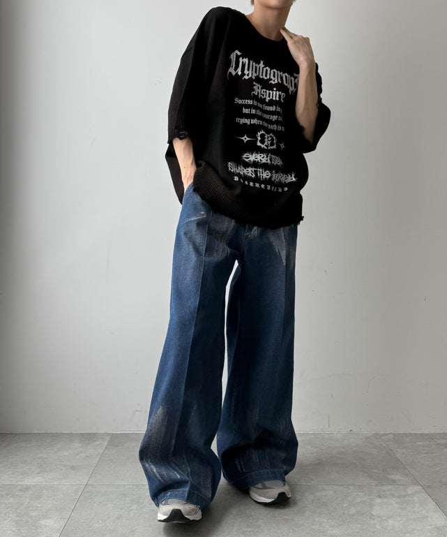 デニム中濃加工 モデル：171cm L着用