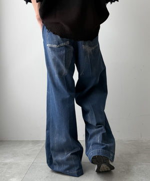 デニム中濃加工 モデル：171cm L着用
